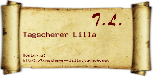 Tagscherer Lilla névjegykártya