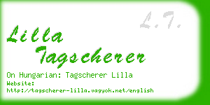 lilla tagscherer business card